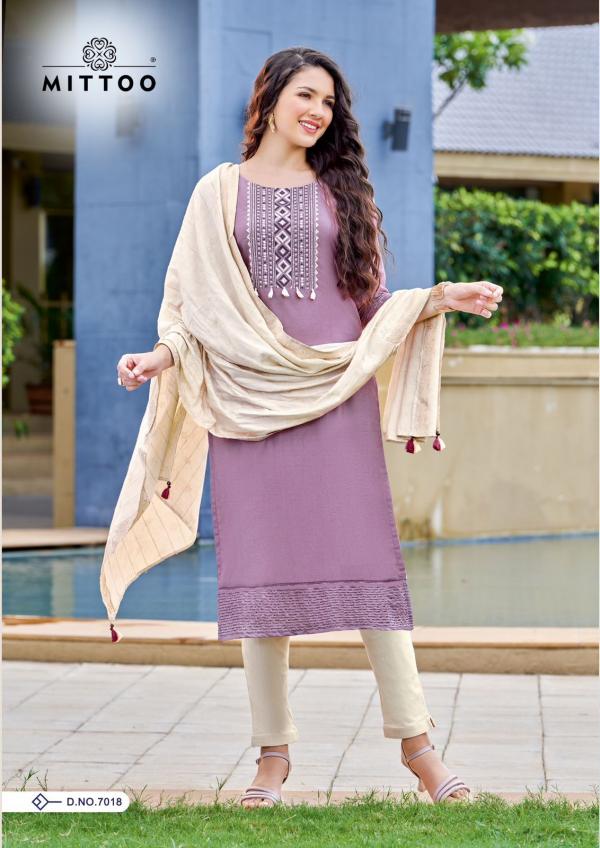 Mittoo Life Style Vol 2 viscose Festive Wear Kurti Pant With Dupatta